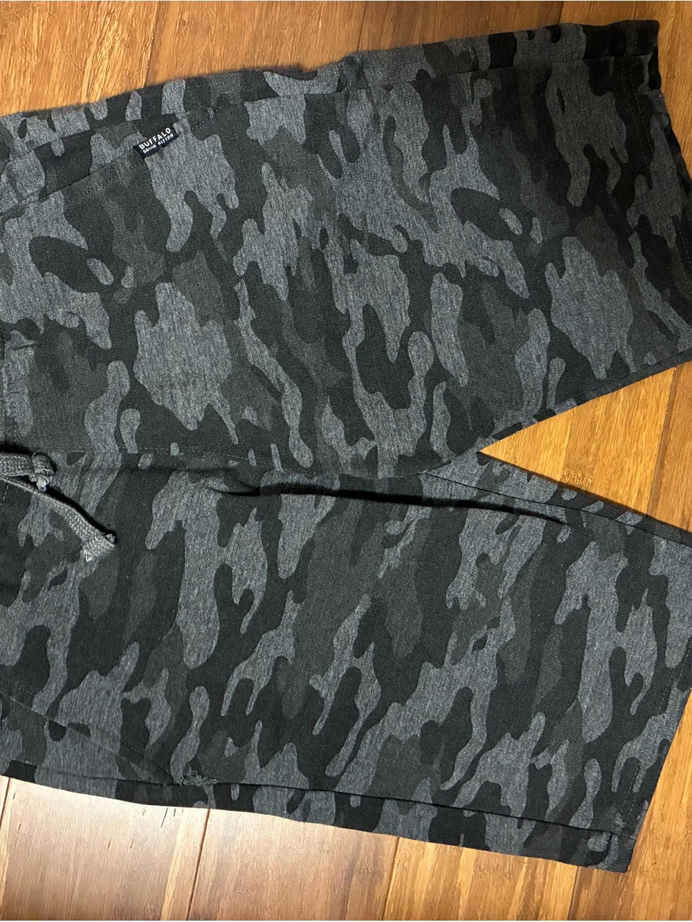 Buffalo David Bitton Men's Black & Gray Camo Joggers